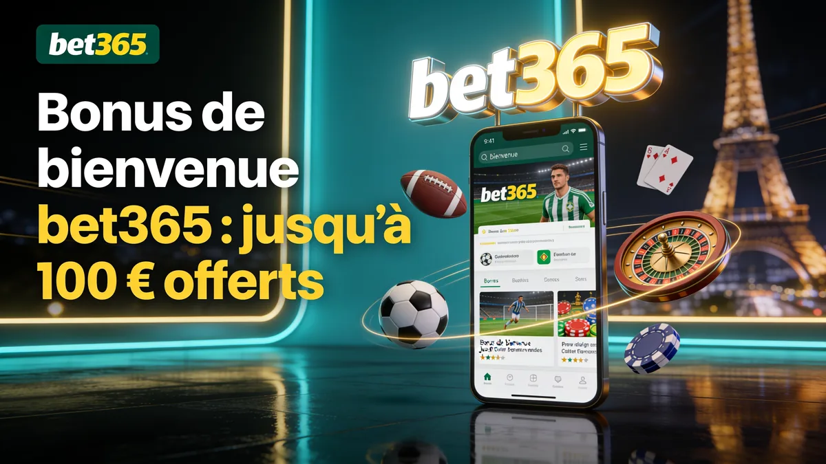 Bonus de bienvenue bet365 : jusqu’à 100 € offerts — bet365 en France